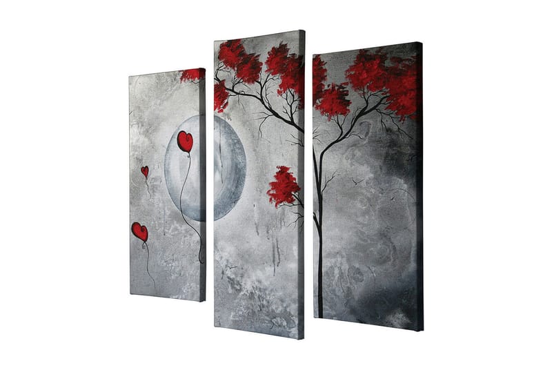 Koristeellinen Canvas Taulu (3 osaa) - Sisustustuotteet - Taulu & taide - Canvas-taulu