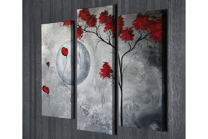 Koristeellinen Canvas Taulu (3 osaa) - Sisustustuotteet - Taulu & taide - Canvas-taulu