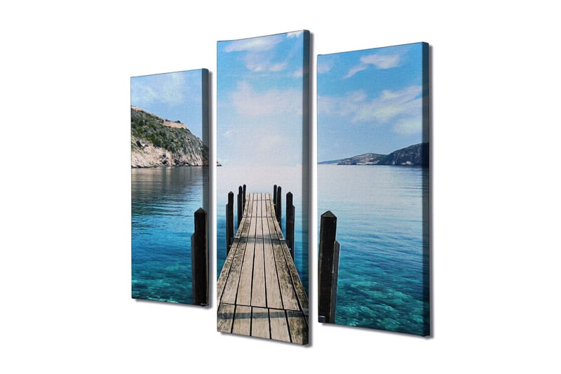 Koristeellinen Canvas Taulu (3 osaa) - Sisustustuotteet - Taulu & taide - Canvas-taulu