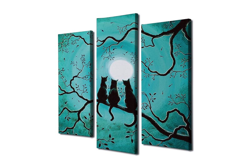 Koristeellinen Canvas Taulu (3 osaa) - Sisustustuotteet - Taulu & taide - Canvas-taulu