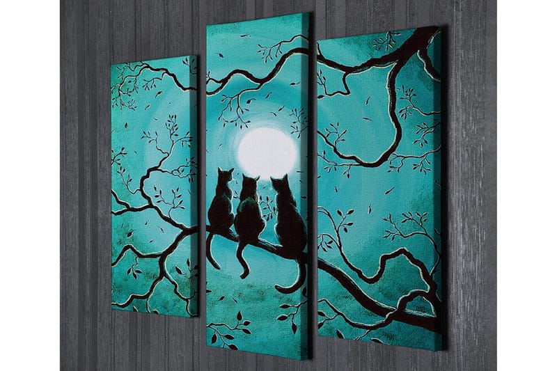 Koristeellinen Canvas Taulu (3 osaa) - Sisustustuotteet - Taulu & taide - Canvas-taulu