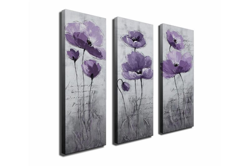 Koristeellinen Canvas Taulu (3 osaa) - Sisustustuotteet - Taulu & taide - Canvas-taulu