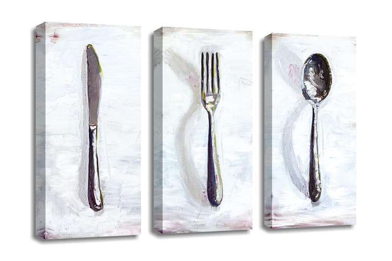 Koristeellinen Canvas Taulu (3 osaa) - Sisustustuotteet - Taulu & taide - Canvas-taulu