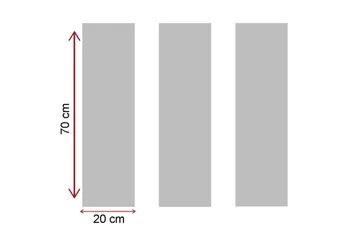 Koristeellinen Canvas Taulu (3 osaa) - Sisustustuotteet - Taulu & taide - Canvas-taulu