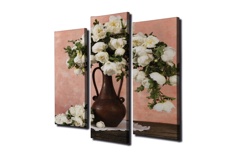 Koristeellinen Canvas Taulu (3 osaa) - Sisustustuotteet - Taulu & taide - Canvas-taulu