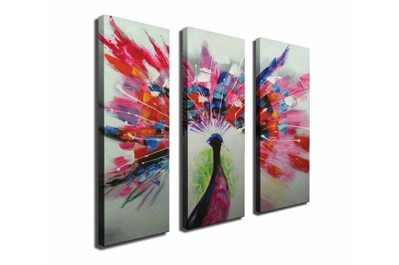 Koristeellinen Canvas Taulu (3 osaa) - Sisustustuotteet - Taulu & taide - Canvas-taulu