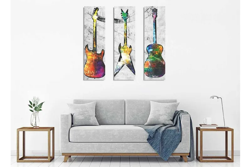 Koristeellinen Canvas Taulu (3 osaa) - Sisustustuotteet - Taulu & taide - Canvas-taulu