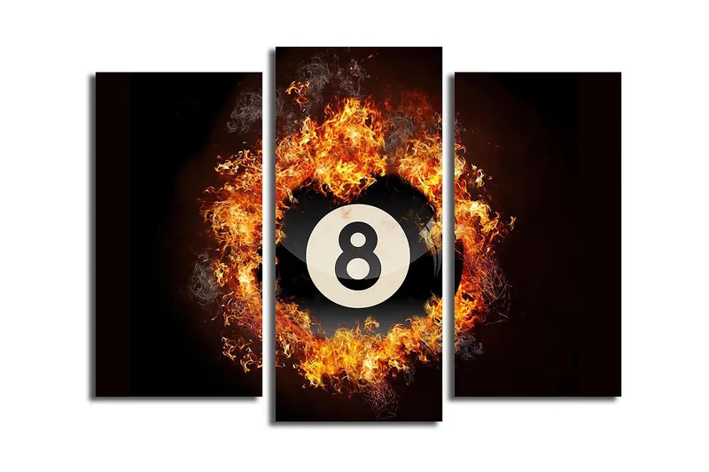 Koristeellinen Canvas Taulu (3 osaa) - Sisustustuotteet - Taulu & taide - Canvas-taulu