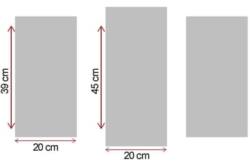 Koristeellinen Canvas Taulu (3 osaa) - Sisustustuotteet - Taulu & taide - Canvas-taulu