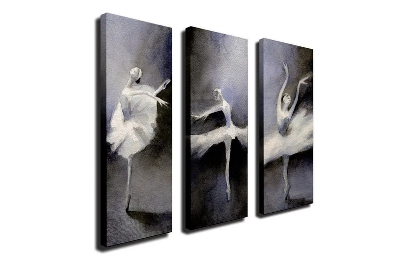 Koristeellinen Canvas Taulu (3 osaa) - Sisustustuotteet - Taulu & taide - Canvas-taulu