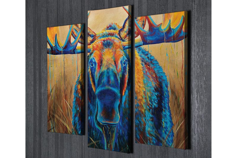 Koristeellinen Canvas Taulu (3 osaa) - Sisustustuotteet - Taulu & taide - Canvas-taulu