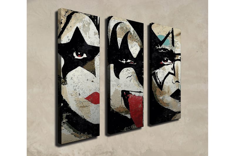 Koristeellinen Canvas Taulu (3 osaa) - Sisustustuotteet - Taulu & taide - Canvas-taulu