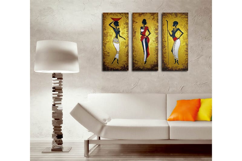 Koristeellinen Canvas Taulu (3 osaa) - Sisustustuotteet - Taulu & taide - Canvas-taulu