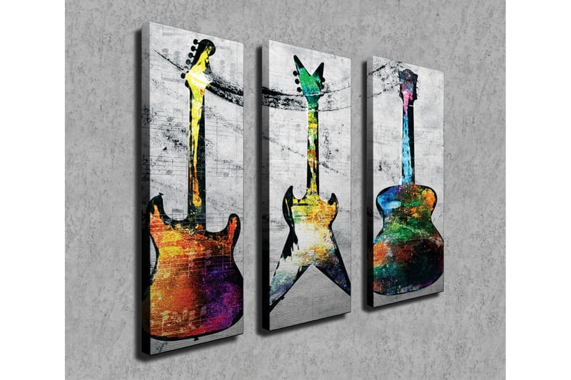 Koristeellinen Canvas Taulu (3 osaa) - Sisustustuotteet - Taulu & taide - Canvas-taulu