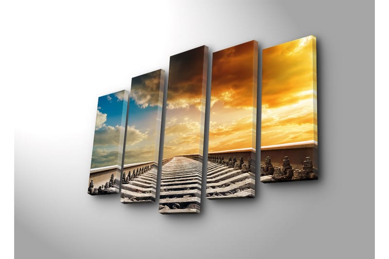 Koristeellinen Canvas Taulu (5 osaa) - Sisustustuotteet - Taulu & taide - Canvas-taulu
