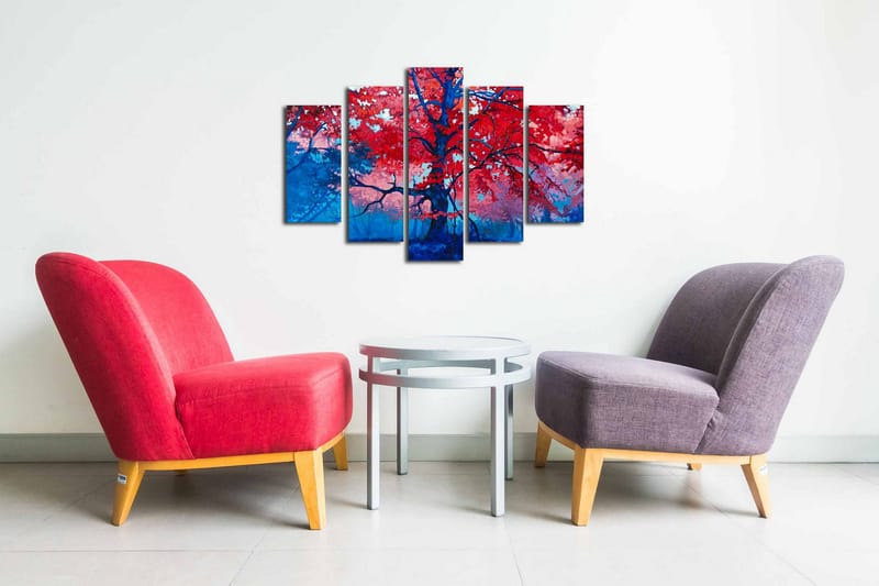 Koristeellinen Canvas Taulu (5 osaa) - Sisustustuotteet - Taulu & taide - Canvas-taulu