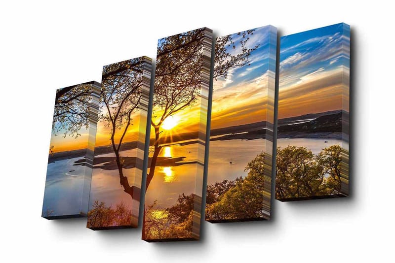 Koristeellinen Canvas Taulu (5 osaa) - Sisustustuotteet - Taulu & taide - Canvas-taulu