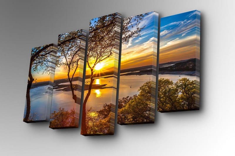 Koristeellinen Canvas Taulu (5 osaa) - Sisustustuotteet - Taulu & taide - Canvas-taulu