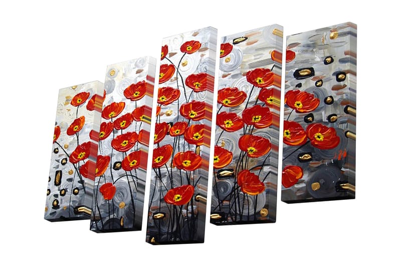 Koristeellinen Canvas Taulu (5 osaa) - Sisustustuotteet - Taulu & taide - Canvas-taulu