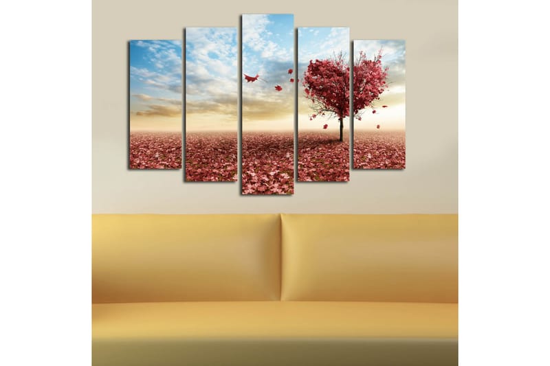 Koristeellinen Canvas Taulu (5 osaa) - Sisustustuotteet - Taulu & taide - Canvas-taulu