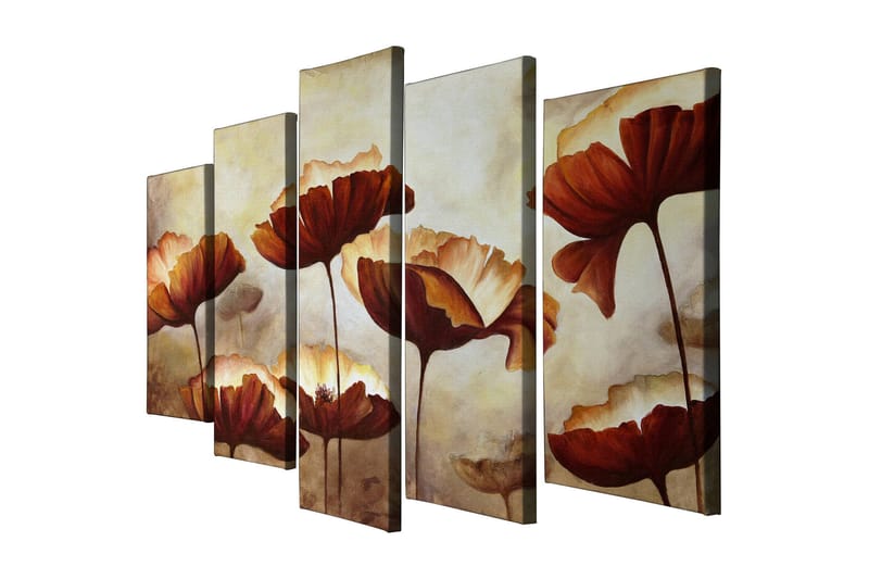 Koristeellinen Canvas Taulu (5 osaa) - Sisustustuotteet - Taulu & taide - Canvas-taulu