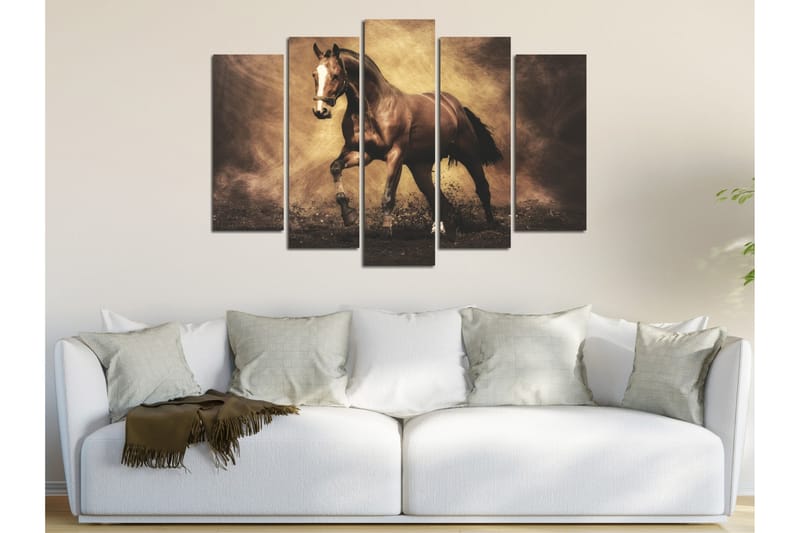 Koristeellinen Canvas Taulu (5 osaa) - Sisustustuotteet - Taulu & taide - Canvas-taulu