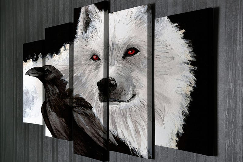 Koristeellinen Canvas Taulu (5 osaa) - Sisustustuotteet - Taulu & taide - Canvas-taulu