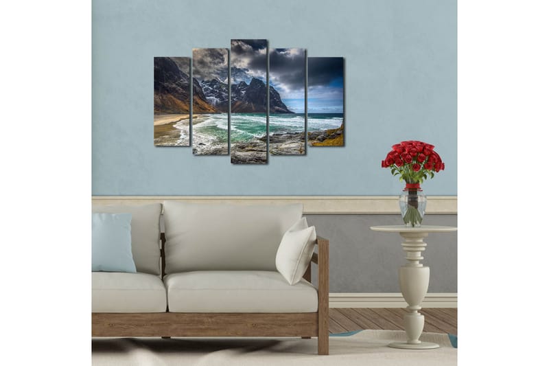 Koristeellinen Canvas Taulu (5 osaa) - Sisustustuotteet - Taulu & taide - Canvas-taulu