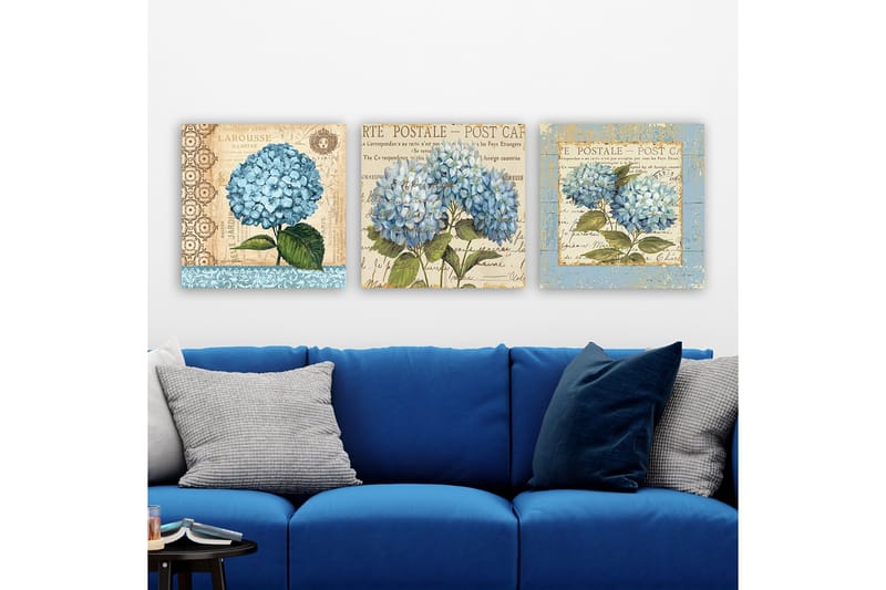 Koristeellinen Canvastaulu 3-os 30x30 cm, Monivärinen