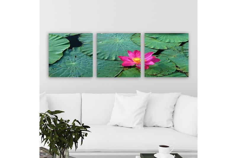 Koristeellinen Canvastaulu 3-os 30x30 cm - Monivärinen - Sisustustuotteet - Taulu & taide - Canvas-taulu