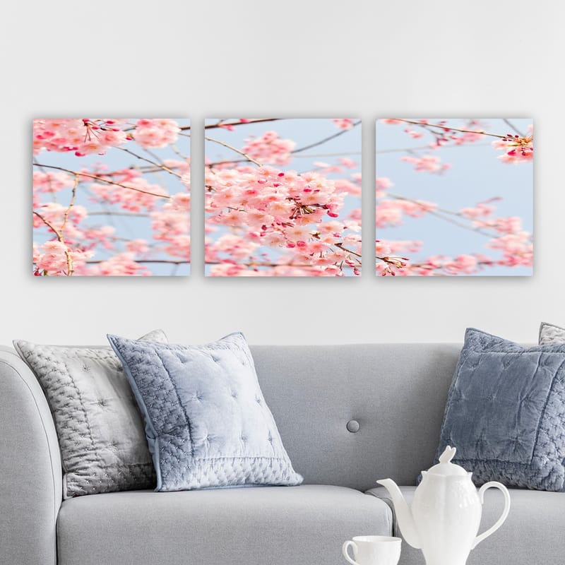 Koristeellinen Canvastaulu 3-os 30x30 cm - Monivärinen - Sisustustuotteet - Taulu & taide - Canvas-taulu