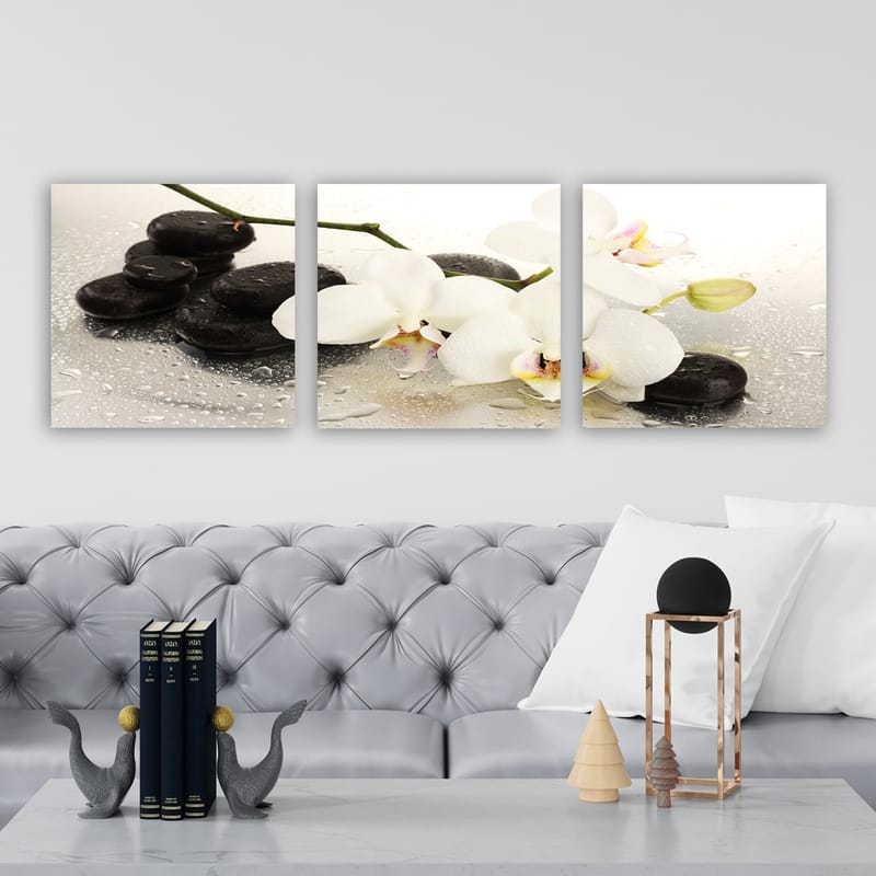 Koristeellinen Canvastaulu 3-os 30x30 cm - Monivärinen - Sisustustuotteet - Taulu & taide - Canvas-taulu