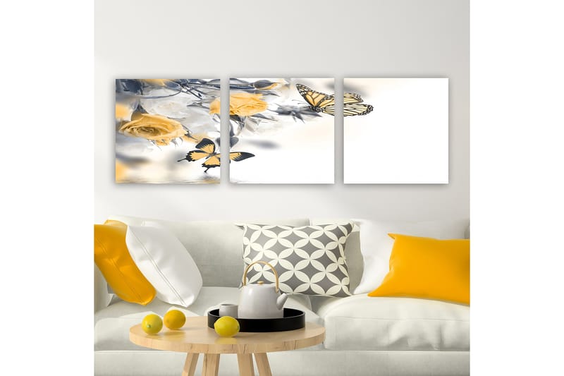Koristeellinen Canvastaulu 3-os 30x30 cm - Monivärinen - Sisustustuotteet - Taulu & taide - Canvas-taulu