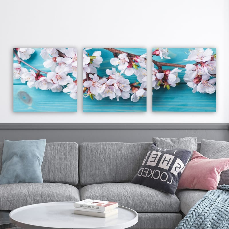 Koristeellinen Canvastaulu 3-os 30x30 cm - Monivärinen - Sisustustuotteet - Taulu & taide - Canvas-taulu