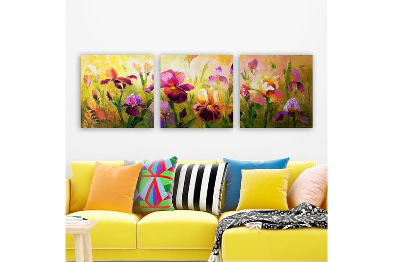 Koristeellinen Canvastaulu 3-os 30x30 cm, Monivärinen