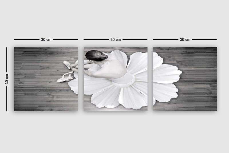 Koristeellinen Canvastaulu 3-os 30x30 cm - Monivärinen - Sisustustuotteet - Taulu & taide - Canvas-taulu