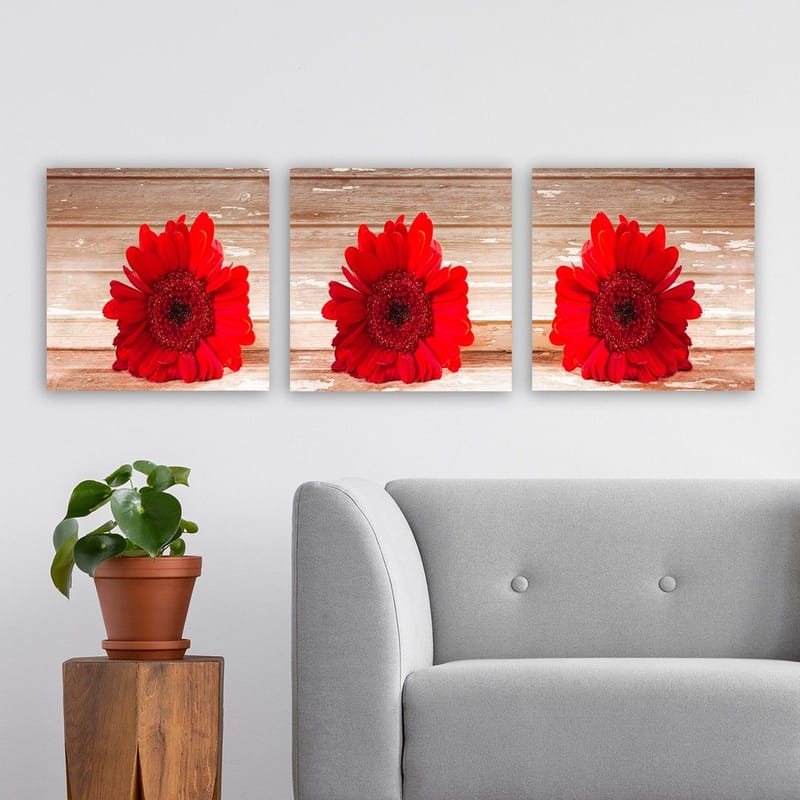 Koristeellinen Canvastaulu 3-os 30x30 cm - Monivärinen - Sisustustuotteet - Taulu & taide - Canvas-taulu