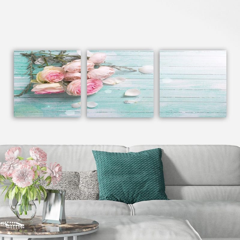 Koristeellinen Canvastaulu 3-os 30x30 cm - Monivärinen - Sisustustuotteet - Taulu & taide - Canvas-taulu