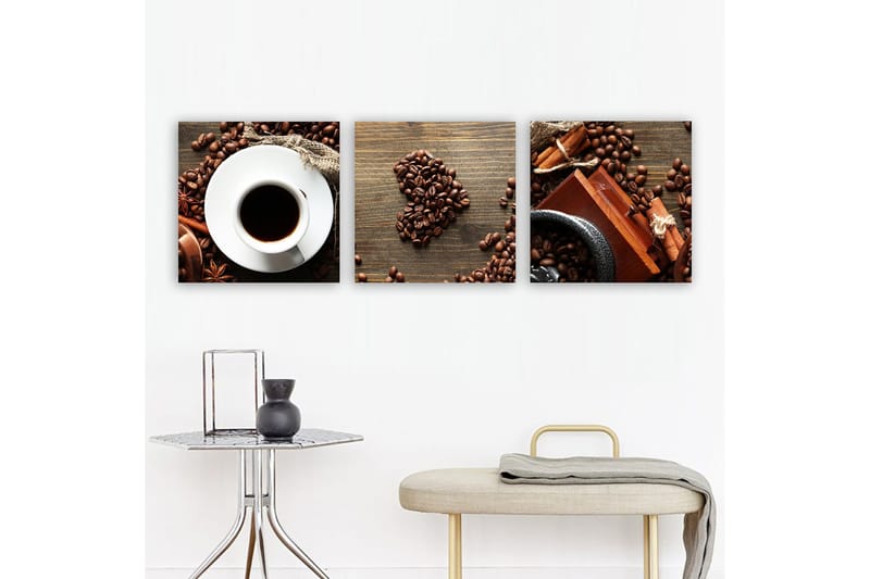 Koristeellinen Canvastaulu 3-os 30x30 cm, Monivärinen