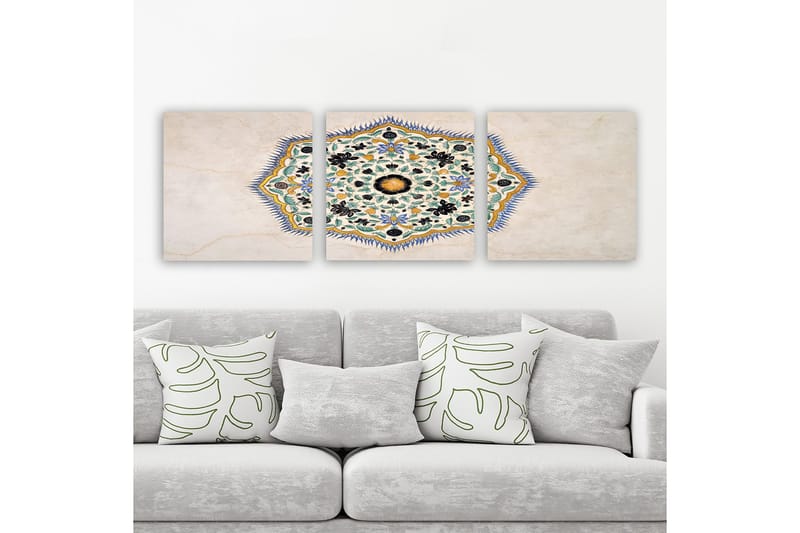 Koristeellinen Canvastaulu 3-os 30x30 cm, Monivärinen