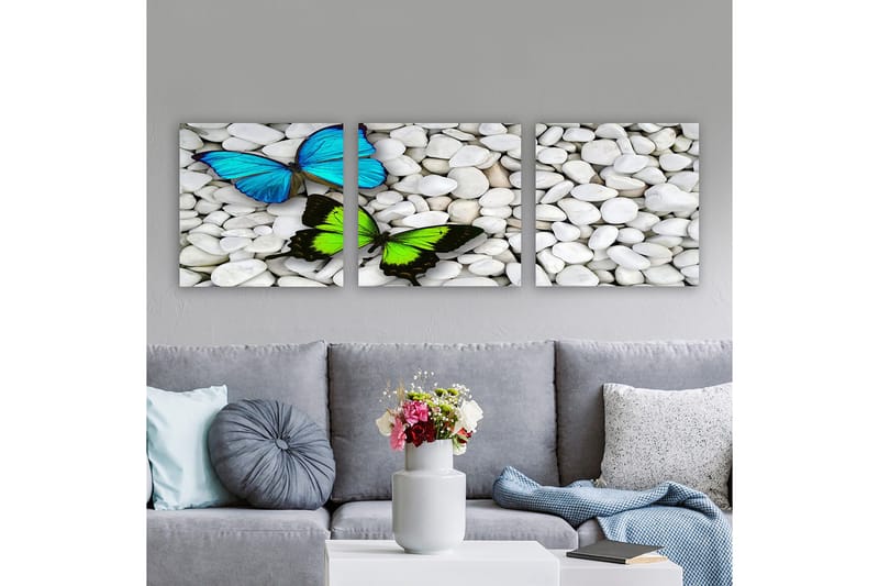 Koristeellinen Canvastaulu 3-os 30x30 cm, Monivärinen