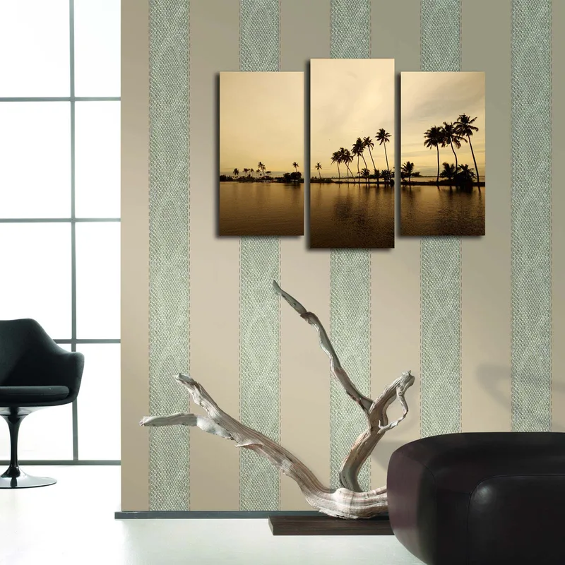 Koristeellinen Canvastaulu 3-os 45x20 cm - Monivärinen - Sisustustuotteet - Taulu & taide - Canvas-taulu