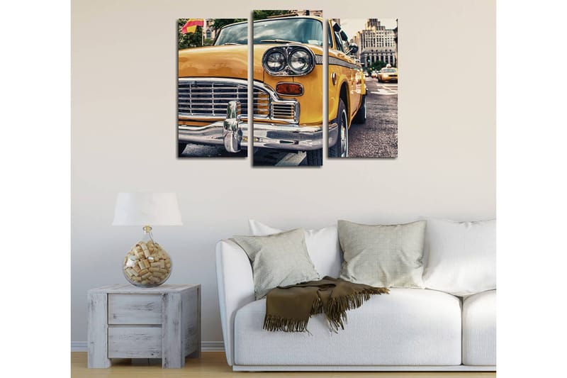 Koristeellinen Canvastaulu 3-os 45x20 cm - Monivärinen - Sisustustuotteet - Taulu & taide - Canvas-taulu