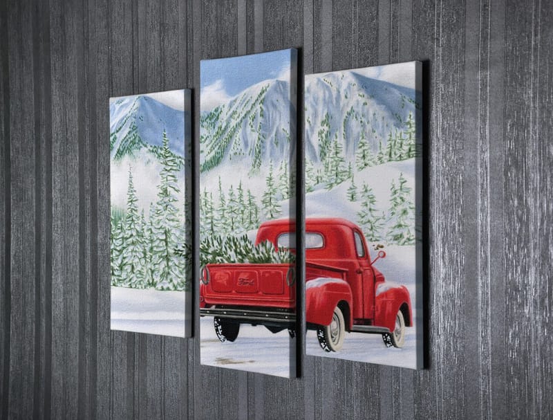 Koristeellinen Canvastaulu 3-os 45x20 cm - Monivärinen - Sisustustuotteet - Taulu & taide - Canvas-taulu