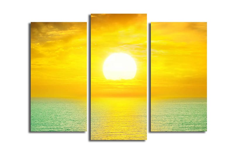 Koristeellinen Canvastaulu 3-os 45x20 cm - Monivärinen - Sisustustuotteet - Taulu & taide - Canvas-taulu