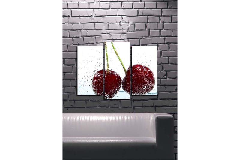 Koristeellinen Canvastaulu 3-os 45x20 cm - Monivärinen - Sisustustuotteet - Taulu & taide - Canvas-taulu