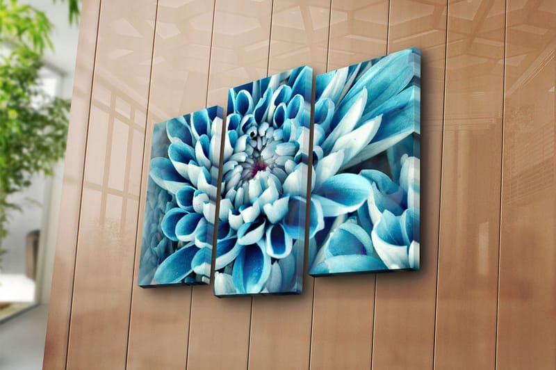 Koristeellinen Canvastaulu 3-os 45x20 cm - Monivärinen - Sisustustuotteet - Taulu & taide - Canvas-taulu