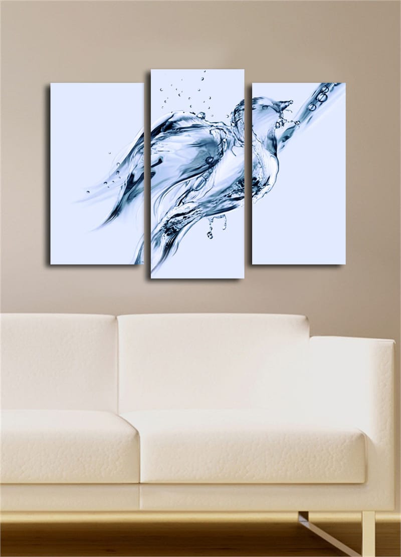 Koristeellinen Canvastaulu 3-os 45x20 cm - Monivärinen - Sisustustuotteet - Taulu & taide - Canvas-taulu