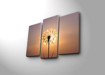 Koristeellinen Canvastaulu 3-os 45x20 cm - Monivärinen - Sisustustuotteet - Taulu & taide - Canvas-taulu