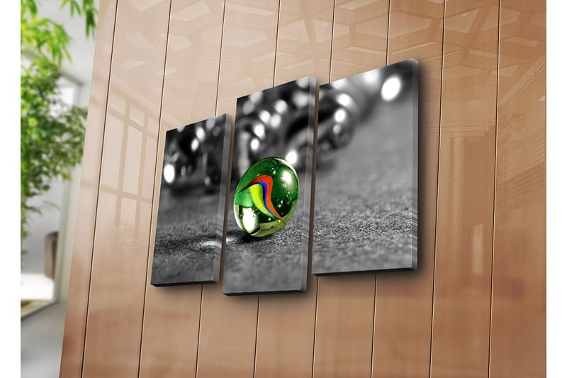 Koristeellinen Canvastaulu 3-os 45x20 cm - Monivärinen - Sisustustuotteet - Taulu & taide - Canvas-taulu